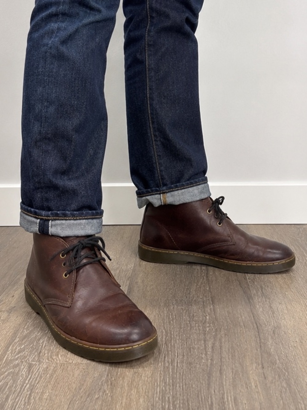 Dr. Martens Cabrillo Brown Leather Chukka Boots Men’s US 11 EU 45 Lace Up Casual